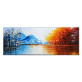 Best selling horizontal version of the world of ice and fire theme handmade oil painting custom handmade oil wall painting
