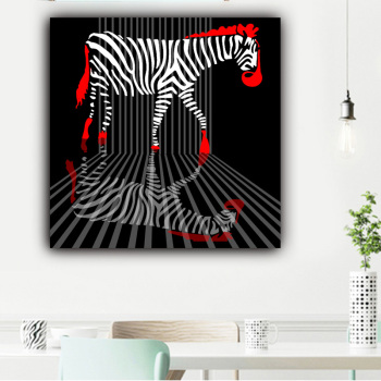2021 Fashion Design Striped Zebra Original Product Wall Painting Home Decoration Canvas Artwork Painting
