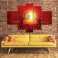 Abstract tree Scenery HD Photo Art Prints 5 Panel Customized Canvas Painting Modern Home Wall Decor Nature Landscape Painting