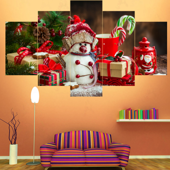 Wholesale Custom Christmas Gifts multi-panel Framed wall art Paintings New Santa Claus Canvas Poster for home decor Wholesale Custom Christmas Gifts multi-panel Framed wall art Paintings New Santa Claus Canvas Poster for home decor