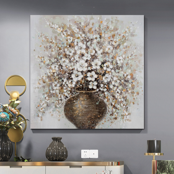 Modern Handpainted Abstract Large Tree Flower 3d Oil Painting On Canvas Home Decor Wall Art Picture For Living Room