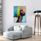 Canvas Paintings African Black Woman Graffiti Art Posters And Prints Abstract Girl On The Wall Art Pictures Home Decor
