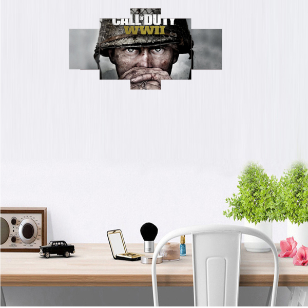 Custom design macro lens vicissitudes war soldier wall painting art printing canvas decorative painting