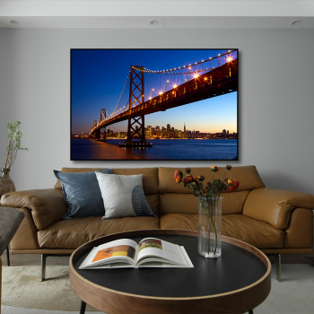 Nontoxic import colorful ink the Golden Gate Bridge painting art decor prints canvas painting
