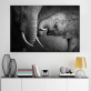 Vente en gros personnalisé nouvelle affiche d'éléphant noir et blanc autres peintures murales Art sur toile