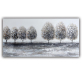Abstract heavy oil grey trees handmade art painting, kids and adults home decor wall decor painting