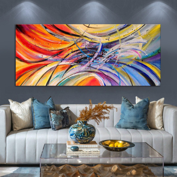 Pintura al óleo abstracta grande, pósteres impresos, lienzo, arte de pared, cuadros de decoración para sala de estar, pinturas abstractas modernas