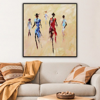 Handmade Wall Decoration A few abstract people Canvas Art Oil Painting decor wall decor