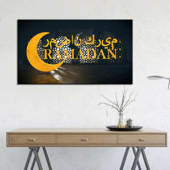 Eid Festival Arabic Muslims Ramadan Theme Canvas Painting Celebration Moon Poster Print Gift Wall Picture Living Room Decoration