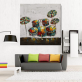 Drum Set Abstract Art Fabric Canvas Pure Hand Painted Oil Painting for Living Room Decor