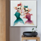 Modern Art Paintings Abstract Oil Handmade Acrylic Cat fish Animals Wall Picture Home Decor Painting