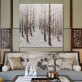 100% personnalisé arbre peinture toile mur art abstrait toile peintures à l'huile pour la décoration intérieure