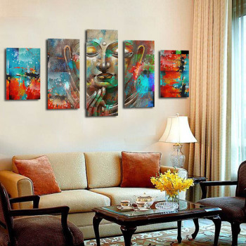 hot sale large wall art god manufacture plastic machine printed paintings home decor