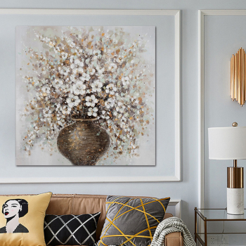 Modern Handpainted Abstract Large Tree Flower 3d Oil Painting On Canvas Home Decor Wall Art Picture For Living Room