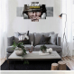 Custom design macro lens vicissitudes war soldier wall painting art printing canvas decorative painting