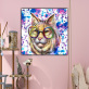 Canvas wall art custom design color cat photo animal picture print modern home decoration painting