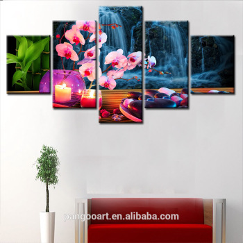5 piezas HD pintura de flores calientes para el hogar Arte de la pared Decoración dibujo moderno decorativo sala de estar pintura sin marco