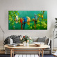 vogel malerei leinwand poster kunst gemälde für wohnzimmer wand landschaft grün bild nordisch dekoration hause