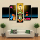 Modern 5 panels printed oil painting inkjet poster printing wall decor canvas art prints