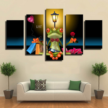 Modern 5 panels printed oil painting inkjet poster printing wall decor canvas art prints