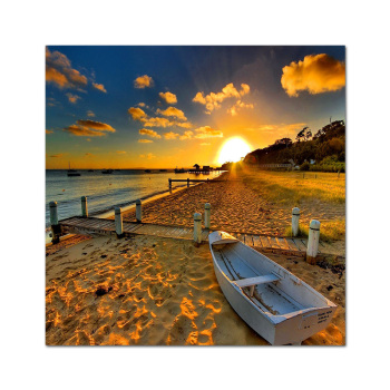 Custom landscape setting sun with sea scenic art canvas oil painting, home wall decor crafts printed canvas painting Custom landscape setting sun with sea scenic art canvas oil painting, home wall decor crafts printed canvas painting