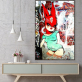 Comic style custom design cute cartoon rabbit design wall decoration modern wall art painting
