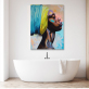 Canvas Paintings African Black Woman Graffiti Art Posters And Prints Abstract Girl On The Wall Art Pictures Home Decor