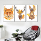Kundenspezifische Fox-Tierwandmalerei-Großhandelskunst auf Segeltuch