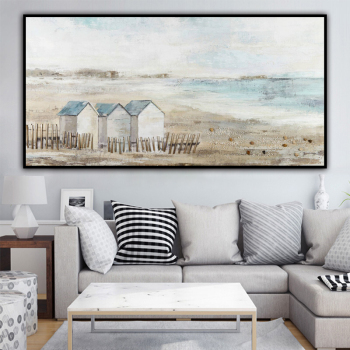 Home Decor Hand Made oil painting Rural scenery, the house of hometown Decorative painting