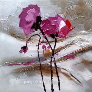 Wholesale Custom Coloring Flower Home Accessories Canvas Painting handmade Oil Painting for home decor
