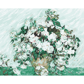 Pintura de Van Gogh, pintura Digital Diy por números, retrato hecho a mano, cuadro de arte, pintura al óleo de flores para arte de pared del hogar