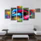 Modern 5 Frameless Canvas Graffiti Lip Wall Printing Art Home Decoration 5 Living Room Pictures