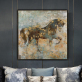 Home Decorative Handmade Modern Picture Running Horse Animal Abstract Wall Art Oil Paintings On Canvas