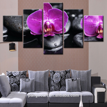 5 Pièces HD Sans Cadre Peinture Fleurs Chaudes Pour La Maison Mur Art Décor Oeuvre Dessiner Moderne Décoratif Salon