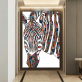 Modern home decoration painting wall art custom design color zebra picture print product canvas painting