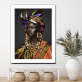 Africa person portrait picture frameless stretched painting, best short lint canvas wall decoratives painting