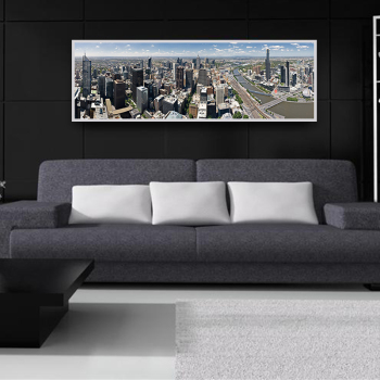 Modern city landscape picture canvas printing home wall decor large size art print painting