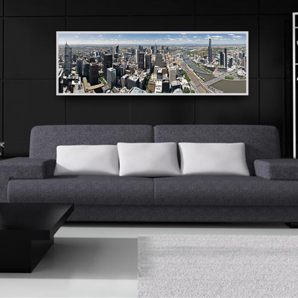 Modern city landscape picture canvas printing home wall decor large size art print painting