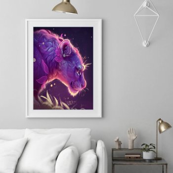 Пользовательские холст Wall Art 5D Diy Crystal Homfun Алмазная картина Набор красочных львов животных Алмазная краска по номеру для Amazon