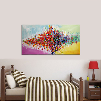 handmade oil  painting Thick texture Mosaic for home decorate