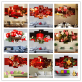 Wholesale Custom Christmas Gifts multi-panel Framed wall art Paintings New Santa Claus Canvas Poster for home decor