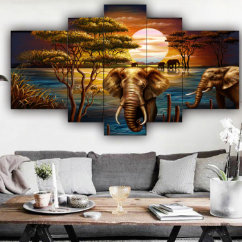 Hot-selling Modern Oil Painting Five Collections of Oil Painting Assembly Painting Wholesale on canvas