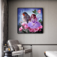 Factory direct sale cartoon girl and bird  painting children gift 5D DIY diamond painting set