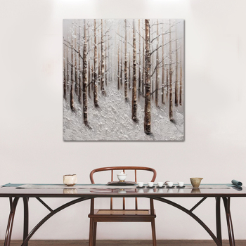 100% personnalisé arbre peinture toile mur art abstrait toile peintures à l'huile pour la décoration intérieure