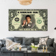 Luxury hotel living room wall decor 3D painting, USD dollar abstract portrait artwork printing canvas painting