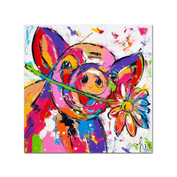 Hand Painted Cool pig Canvas Oil Paintings Wall Art for Living Room Home Wall Decor Animals Pictures for Kids Room Art Decor Hand Painted Cool pig Canvas Oil Paintings Wall Art for Living Room Home Wall Decor Animals Pictures for Kids Room Art Decor