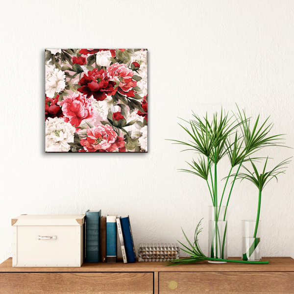 Wall paintings decor modern canvas print poster wall pictures peony flower canvas painting oil art work painting