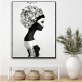 Home Hotel wall decoration Nordic simple abstract portrait woman printing canvas painting