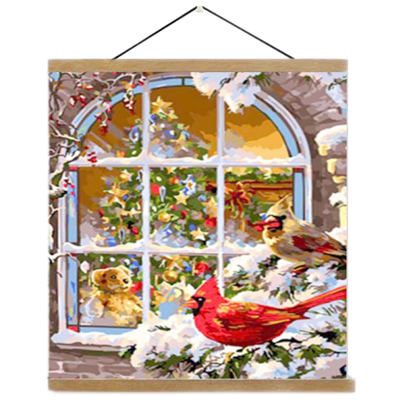 Framed Canvas Painting By Numbers Christmas Gift For Children Figure Photo By Number canvas painting
