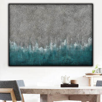 Oil Painting Kits On Canvas Abstract Coloring Art Abstract thick texture sea beach modern handmade oil painting for offcie bedro